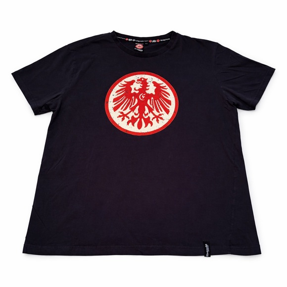 Eintracht Frankfurt Other - Eintracht Frankfurt Graphic T-Shirt XXL Charcoal Eagle Logo Bundesliga Soccer